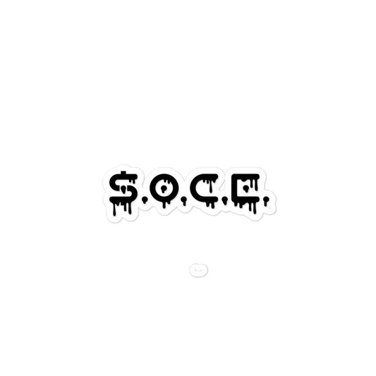 S.O.C.E. "Drip" Stickers