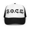 foam trucker hat black white black one size front 6752e1ddad0af